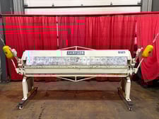 16 gauge x 8' Sampson #LD-816U, box & pan brake, 2.25" beam, 1" beam adj.