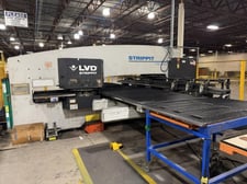 30 Ton, Lvd Strippit #V30-1525, turret punch, 60" x 98.4" capacity, 48 station, 4 automatic index, Fanuc