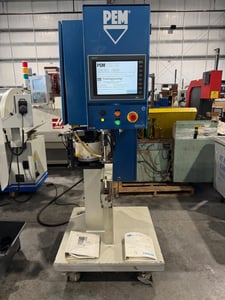 8 Ton, Pemserter #Series-2000A, insertion press, 24" throat, Stainless Steel feeder bowl, 2011