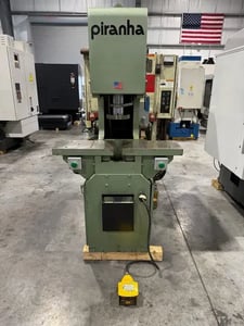 65 Ton, Piranha #SEPP-65, single end punch press ironworker, 9.5" throat, 7" stroke, foot switch
