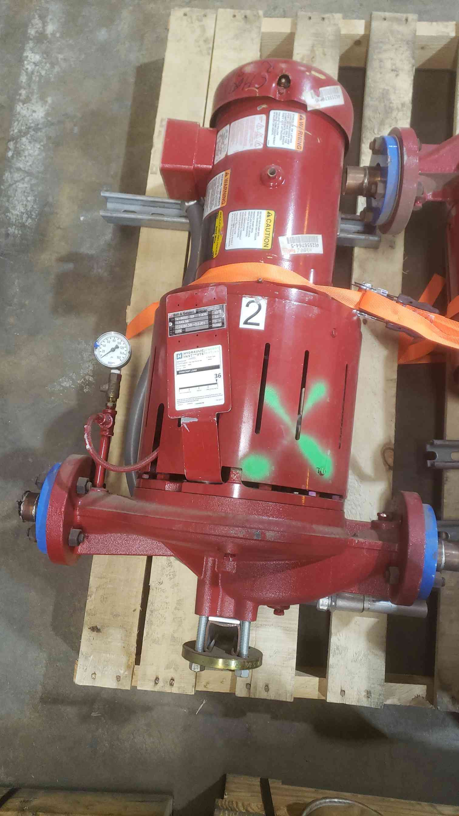 Bell & Gossett #E-80SC, Centrifugal Pump, Baldor Reliance, 3HP, 200V, 9.7A, 2017