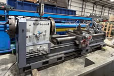 32"/55" x 120" National, Gap Engine Lathe, 22" swing over cross slide, 9" bore, inch/metric thread, 300 RPM