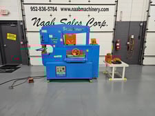 6" x 6" x 1/2" Scotchman #12012-24M, Hydraulic Ironworker, 120 ton, 24" bar shear, 12" throat depth, 2.25"