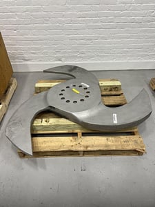 Voith #CMS30, Contaminex Detrashing Rotor, 3-vane, 60" diameter, 3.25" vane height