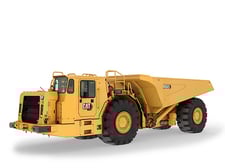 Caterpillar AD45, Underground Mining Truck, 581 HP Cat C18 engine, 49-ton payload, 201-gallon fuel tank