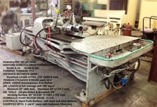 17.5 Ton, Hufford horizontal stretch wrap forming press #A10, 205" part length, 4" x5" extrusion head & 6"