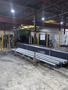 JQ #FLT-12035ETN, fuber tube laser, 4000 watts, bundle load/loader, 2022