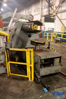 20000 lb. Automatic Feed Co. #204260, straightener, coil reel & car, 4-42" width, #64190