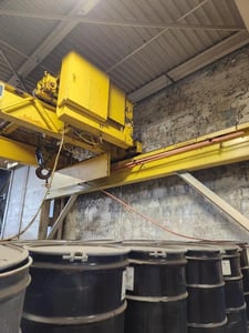 15 Ton, Whiting, double Column Bridge Crane, 480 V., 3P, 30/150/300 FPM, 200' Span