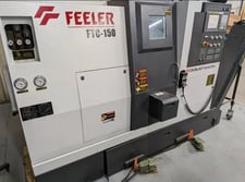 Feeler #FTC-150, CNC horizontal machining center, Fanuc 0I-TD, 6" chuck, 6000 RPM, 10 station, Turret, 2014