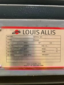 900 HP 1185 RPM Teco Westinghouse, Frame 6808, TEFCBB, 2300/4160 Volts, recond.