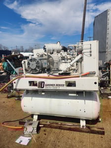 125 psi, Gardner Denver #EBE99Q 125, rotary screw air compressor, 30 HP, 460 V., 120 gallon tank, 2007