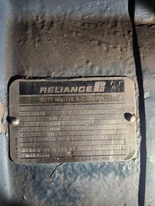 700 HP 3574 RPM Reliance, Frame E5010Z, Electric Duty Master, Refrigeration Compressor Duty AC Motor, 4000