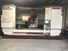Fryer #TC-120V, CNC vertical machining center, 24 automatic tool changer, 120" X, 32" Y, 28" Z, 18000 RPM