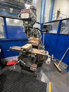 KRV #2000, Manual Vertical Turret Mill, 48" table, digital read out, 1999
