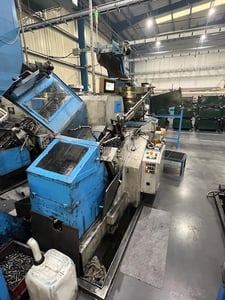 3/8" x 4" EW Menn #GW-83L, High-Speed Flat Die Thread Roller, 80-260 pieces/min., 30" vibratory bowl feeder