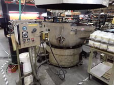 10 cu.ft. Roto-Finish #ER-1011, vibratory finisher, sound damper, 12.5" process channel width, 33.25" column