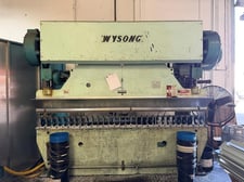 90 Ton, Wysong #90-8, mechanical press brake, 10' overall, 102" between housing, 3" stroke, 9" throat, 5"