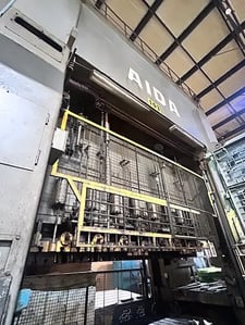 880 Ton, Aida #FT2-80, Straight Side Stamping Press, 15.7" Stroke, 3.1" Slide Adjust., 12-25 SPM, 150 HP