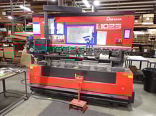 100 Ton, Amada #FBD1025NT, CNC Press Brake, 98" bending length, 5.91" stroke, 1.7' throat depth, 16.54" open