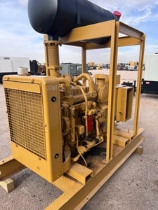 125 KW Caterpillar #D3304-DIT, diesel generator set, skid mounted, fuel base tank