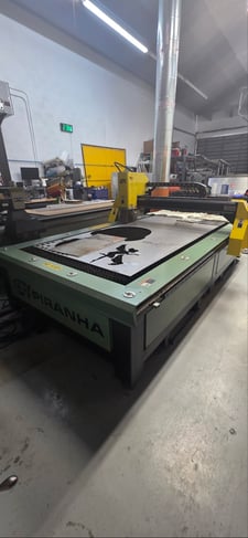 Piranha #C408, CNC Plasma, 4' x8' table, 6500 CFM, Hypertherm Powermax85, 85 Amps, 2020