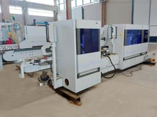 Homag #Profi-KF-20/09/QA/10, Double Side Squaring & Edgebanding Machine, 197 FPM, sound attenuated enclosure