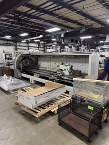 27"/34.2" x 120" Milltronics #ML-26/120, engine lathe, 6" spindle bore, A2-11, 8 turret, 30-1600 RPM, 2008