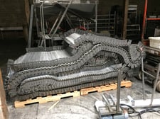 JBT Frigoscandia GYRoCOMPACT #GC76, spiral freezer, FRIGoBELT M13 Stainless Steel 300 LF