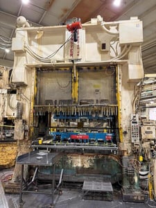 400 Ton, Minster #E2-400-96-48, Straight Side Double Crank Press, 96" x 48" bed & ram, 12" stroke, 32" shut