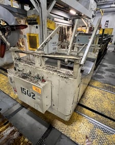 12000 lb. Rowe #BGY-12, coil car, 50" W, 60" OD, coil arm keepers