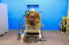 6000 lb. American Steel Line #1000, motorized coil reel, 24" width, 33" mandrels, 60" outside dimensions