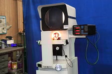 14" Microvu #Spectra, horizontal bench optical comprarators, 10X lens, Micro-Vu Q16 digital read out w/ geo