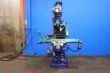 Bridgeport #2J, vertical mill, 9" x48" tbl., 1.5 HP, 36" X, 12" Y, 12" Z, R-8, 60-4200 RPM, servo, 1972