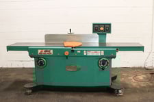 16" Grizzly #G9953ZX, jointer woodworking, 6 row spiral cutterhead, 99" x16.25" tbl., 2002