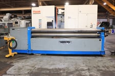 3/16" x 10' Barcorp #ASMS-200X3100, hydraulic bending roll, 7.87" roll diameter, 5.5 HP, powered rear roll