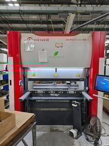 44 Ton, Dener #DDM-40-15, servo electric press brake, 5' overall, 70.5" between housing, 11.81" stroke, 23.2"