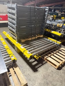 52" wide x 90' long, Titan, powered roller conveyor, 2.5" diameter on 5" centers