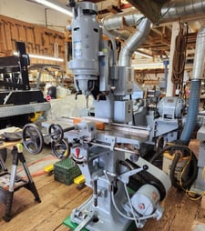 Oliver #92-D, vertical chisel mortiser, 3/4" bit/chisel capacity, 4" stroke, 16-40 SPM