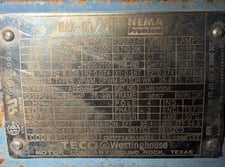 100 HP 88/2700 RPM Teco Westinghouse, Frame 405T, TEFC, 3-90Hz, Ball, offered electrically OK or rblt. w/