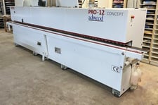 Cehisa #Pro-12-Concept, edgebander w/ pre-mill & corner rounding, PLC Microprocessor Control, 2017
