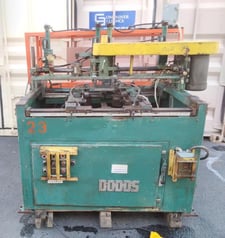 Dodds #FD-36, double end heavy duty french type dovetail machine, pneumatic clamping & automatic lube, 1981