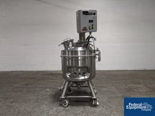 26.4 gallon Precision, Reactor, 316L Stainless Steel, 22" diameter x 18" straight side, dish top & bottom