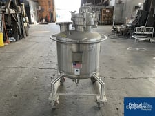 55 gallon Precision, Receiver Tank, 316L Stainless Steel, 50 psi, 27" diameter x 29" straight side, dish top