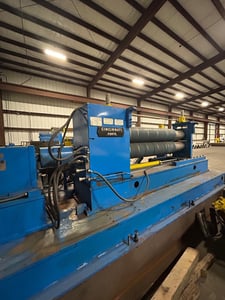 72" x .135" Bradbury, Slitting Line, 40,000 Lb., 20-24" ID, 72" outside dimension, R-L, 1987