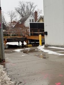 Yard Ramp, Industrial Toolz #YR208636L, 20K lb Capacity 36' Manual Portable Steel Ramp Used