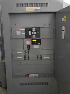 800 Amp, GE Spectra #SFPA36AT0250, Panelboard w/ Main, Meter, 3 Breaker