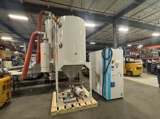 Matsui #DMZ2-700 DMZ Series, material dryer with hopper, 412 cfm, Microprocessor with PID heating, 2008