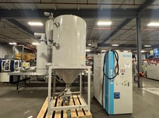 Matsui #DMZ2-700J DMZ Series, material dryer with hopper, 412 cfm, Microprocessor with PID heating, 2006