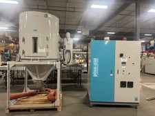 Matsui #DMZ2-800-1100-DH DMZ Series, material dryer with hopper, 530 cfm, Microprocessor with PID heating
